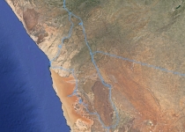 2017 01 29 Namib Landkate mit Route Fotoreise