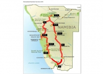 2017 02 01 Namibia Fotoreise 2016 Karte mit Ablauf