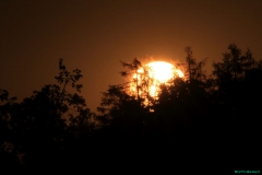 2018 Sonnenuntergang Mondfinsternis